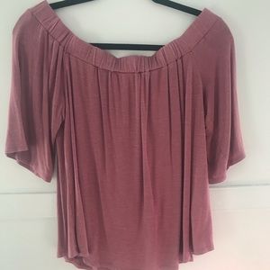 Pink Off-the-Shoulder Top